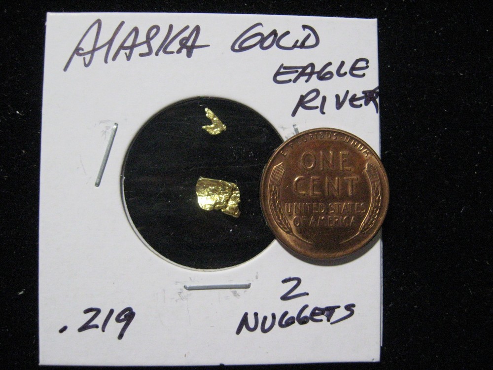 ALASKA GOLD NUGGETS EAGLE RIVER AREA  .219