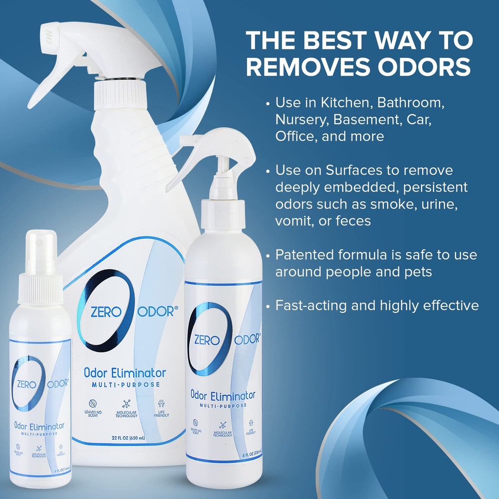Zero Odor - Multi-purpose Strong Odor Eliminator For Home, Office, Car