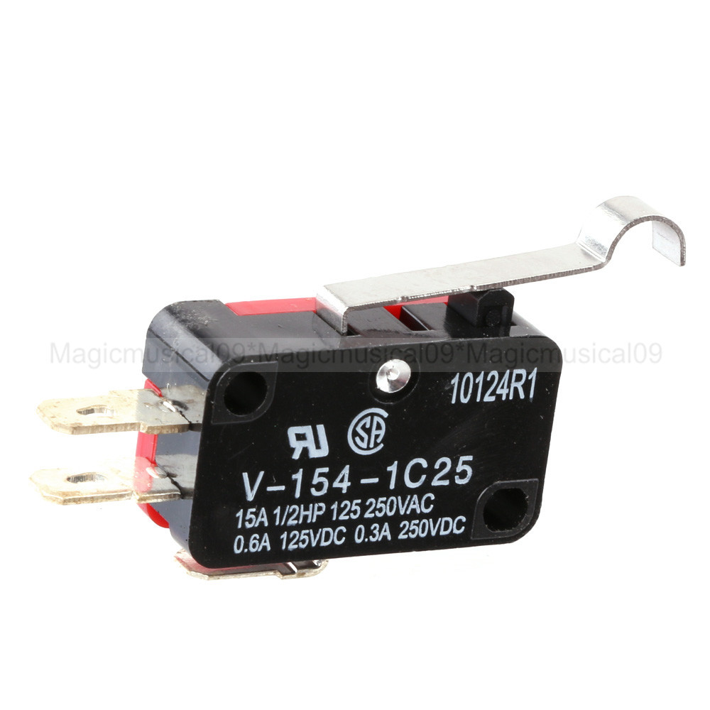 10pcs V-154-1C25 Long Hinge Roller Lever AC DC Micro Switch
