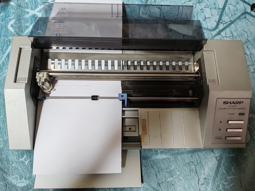 Vintage SHARP CE-515P plotter working with 4 pens Sold as part