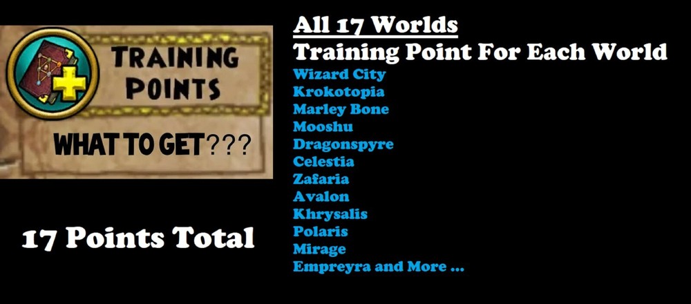 [WIZGEK] Wizard 101 Training Points: 17 Points Total (Zeke Quests & Eloise).