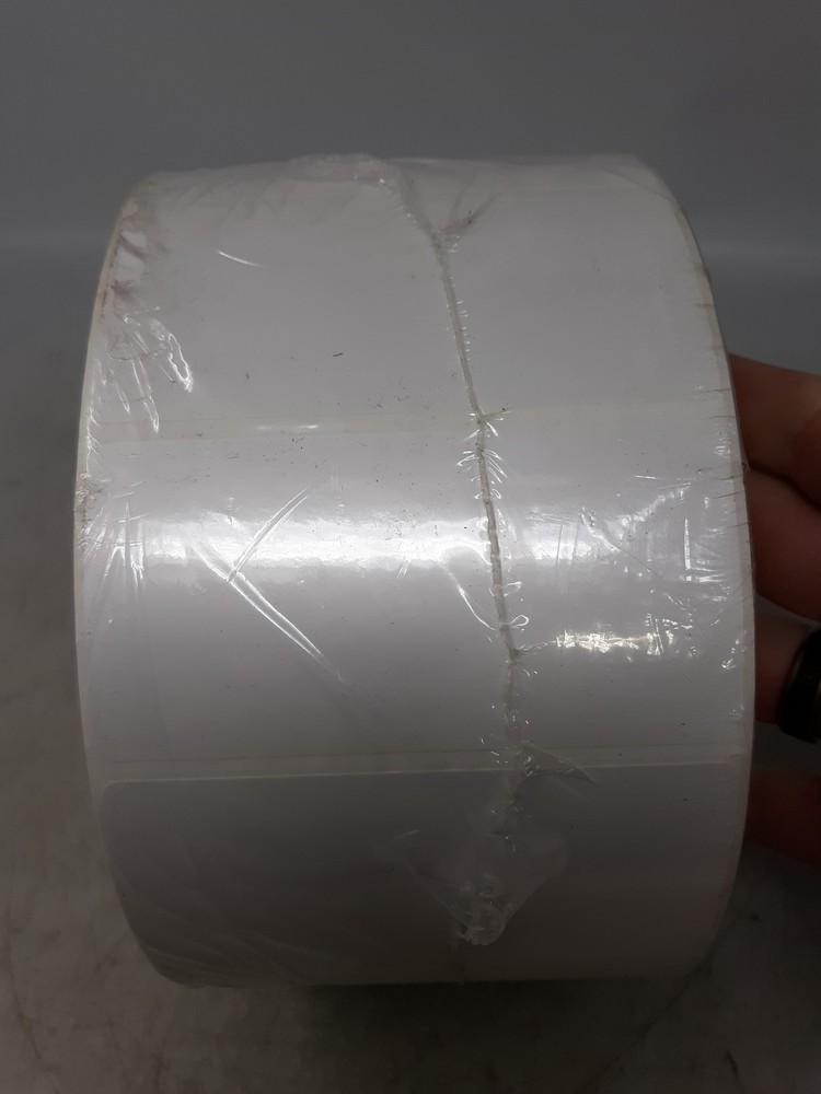 Zebra White Continuous Thermal Transfer Label Roll - 4in x 500ft