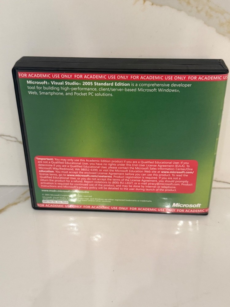 Microsoft Visual Studio 2005 Standard Edition 5 Disc Set w/ Product Key