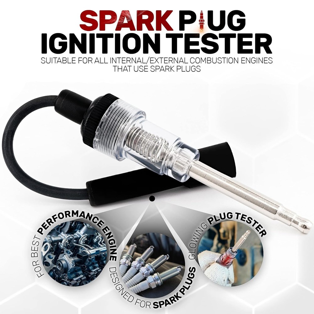 Ram-Pro Inline Spark Tester, Plug Engine Ignition 6-12 Volt Fool-Proof – Pick...