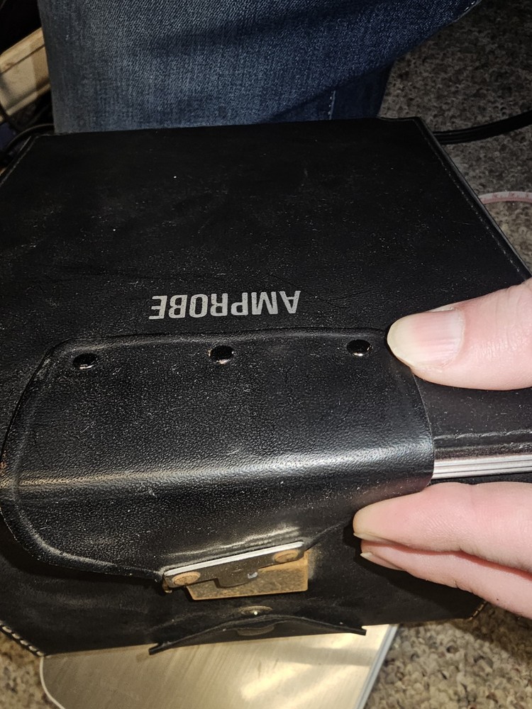 Amprobe AA3 AC Current Recorder Chart Recorder w/ Leather Case