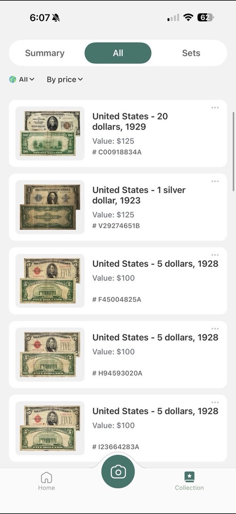 Rare Notes. Silver Certificates, Hawaii Etc