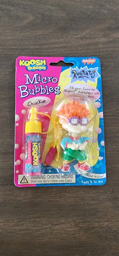 VINTAGE 1999 Koosh Bubbles Rugrats Micro Bubbles Chuckie NIP