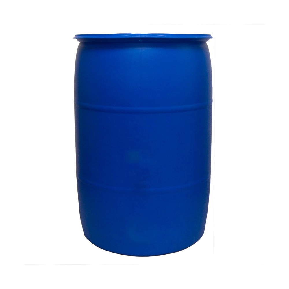 Bushman 55 Gallon Stackable Tight Head Drum - Closed Lid Blue