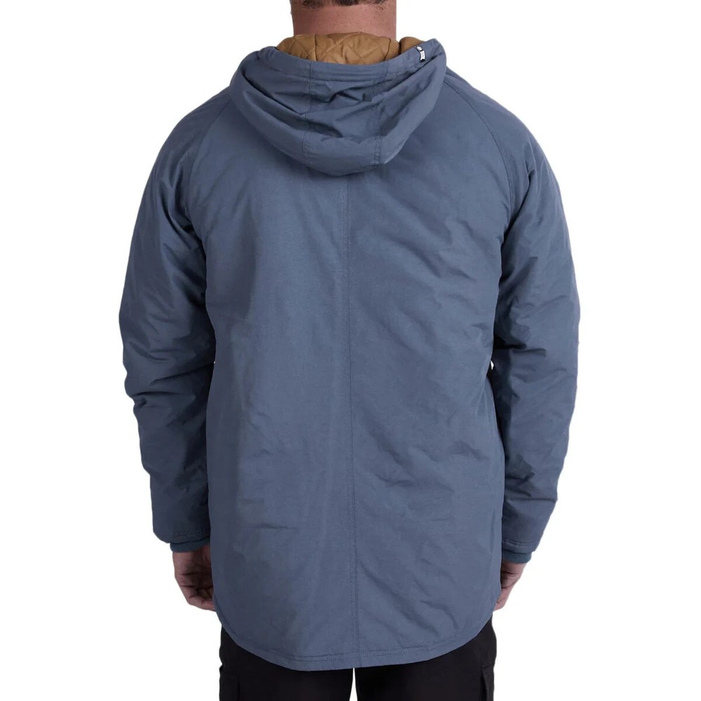 Size Medium Salty Crew Long Shore Parka Jacket - Dark Slate