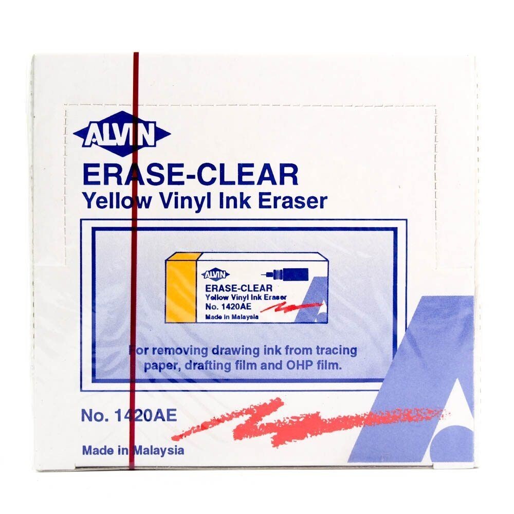 Alvin Architect or Engineer Eraser yellow Vinyl