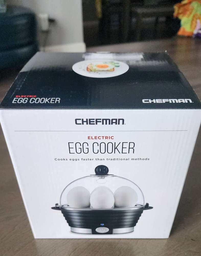 Chefman - Egg Maker Rapid Poacher Steamer Hard Medium Soft Boiled Eggs