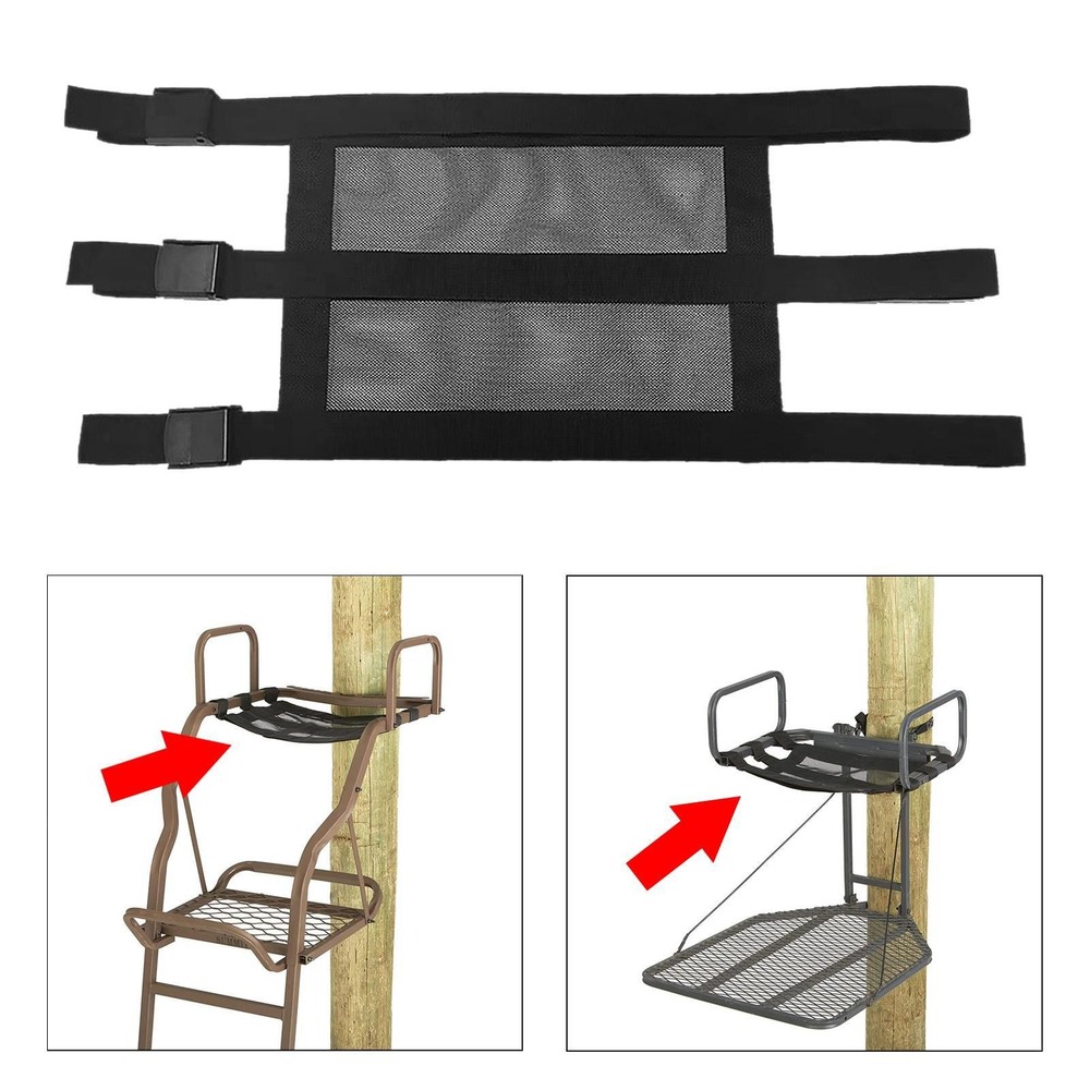 Universal Tree Stand Seat Replacement, Mesh Seat Durable Adjustable Buckle