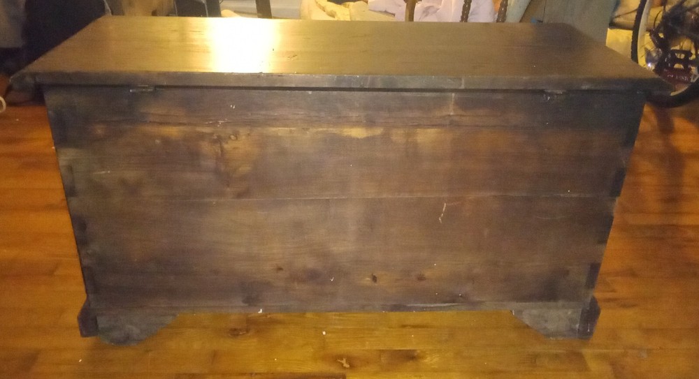 Beautiful Handcrafted, Man-Made 1950's Solid Wood Blanket Chest