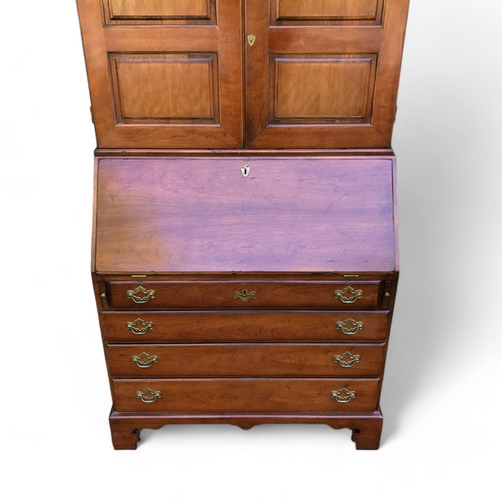 Wright Table Co. Cherry 2 part Secretary Desk