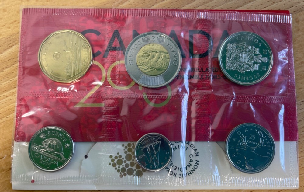 2015 Canada Uncirculated Proof Like Set - in envelop