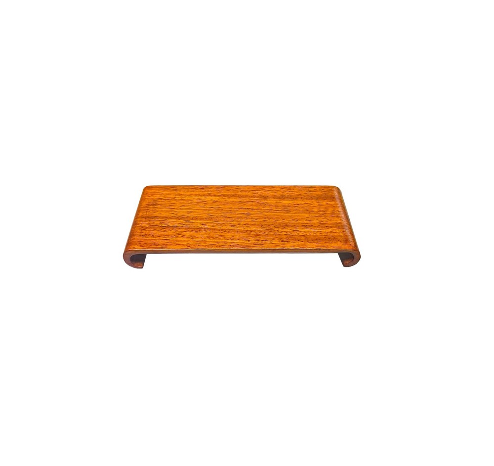 2.5" Light Brown Wood Scroll Leg Rectangular Display Stand Riser Easel ws4055A