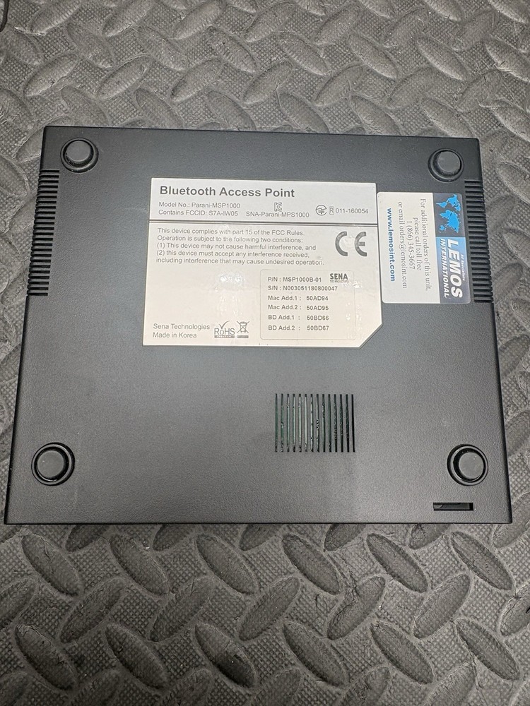 Sena Parani MSP-1000 Bluetooth Access Point Power Tested