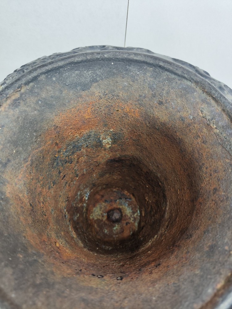 Vintage Cast Iron Urn Planter 8 1/2”