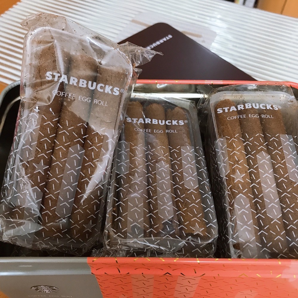 Starbucks Coffee Egg Roll Gift Box 11.43oz/(324g)星巴克 精選咖啡蛋捲禮盒