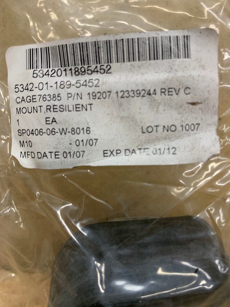 Rubber mount/HMMWV 5342-01-189-5452 (2-Each)