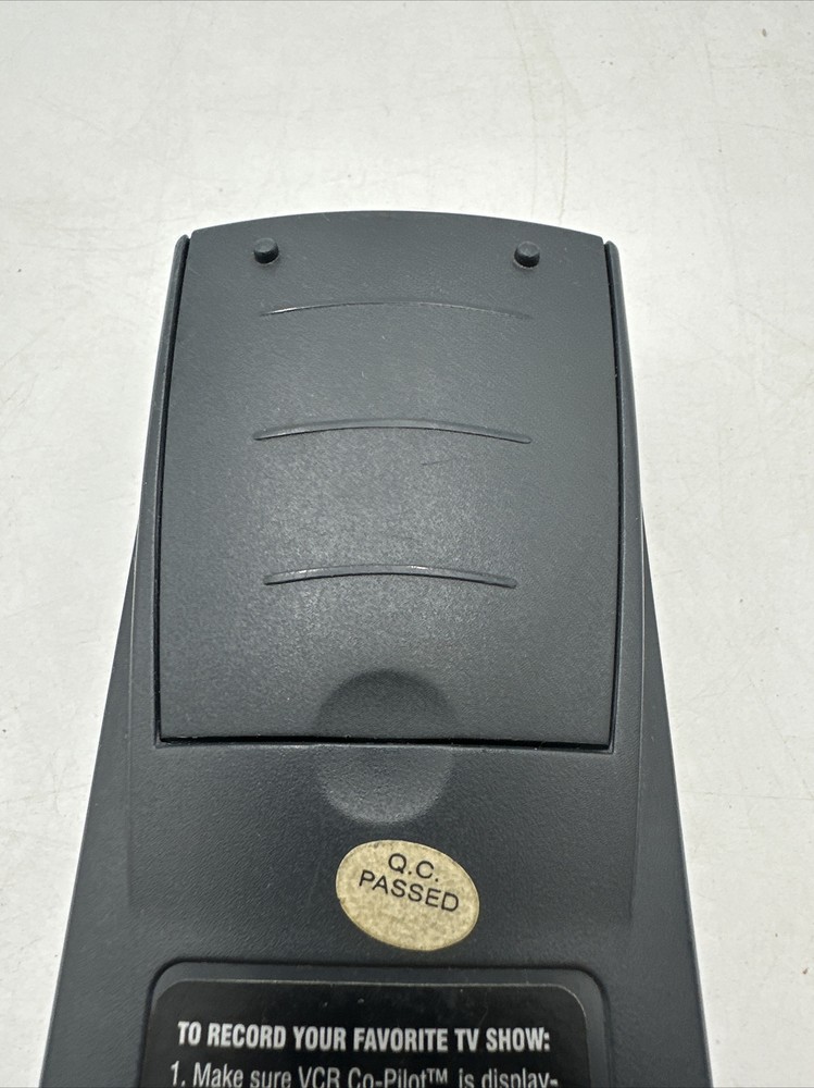 Original VCR Co-Pilot Remote Program & Record VHS Remote Control Tested Works!