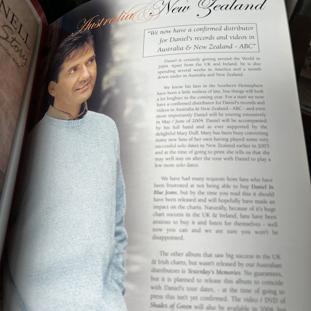 Daniel O'Donnell Official Tour Program Programme 2003 VG+