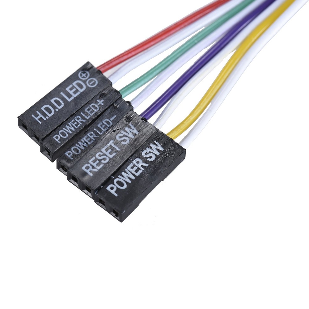 Warmstor 2 Pack 2-Pin PC Power Switch Cable 27-inch Desktop On 27inch, 2-PACK