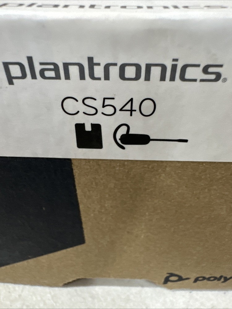 PLANTRONICS Poly CS540 Wireless DECT Headset Black New