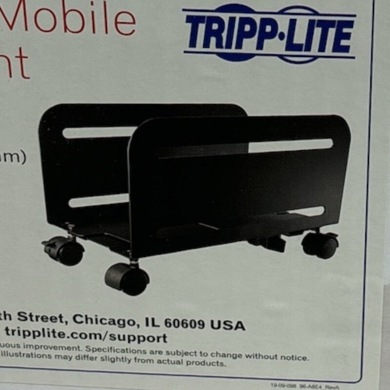 Tripp Lite by EatoMobile CPU Rolling Caddy for Computer Tower, Black DCPU2 (New)