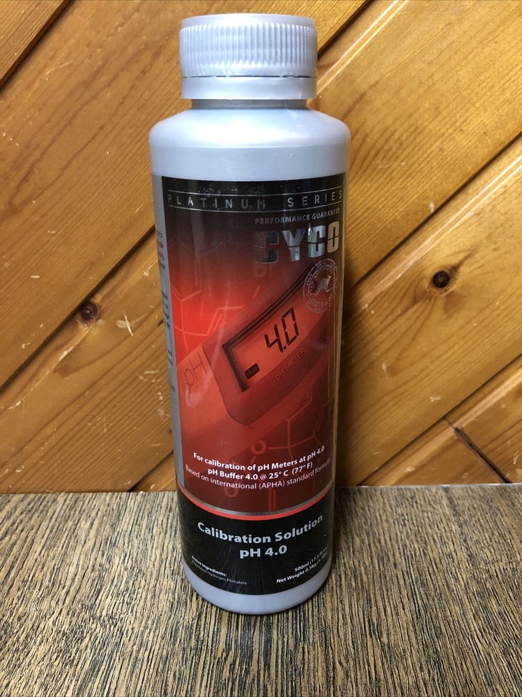 Cyco Nutrients Calibration pH 4.0 Solution 500ml New