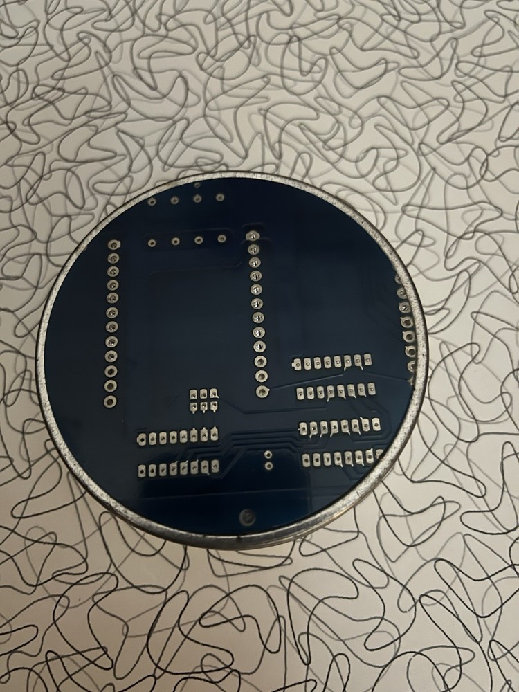 Round Computer Circuit Board Cover Container From Disney
