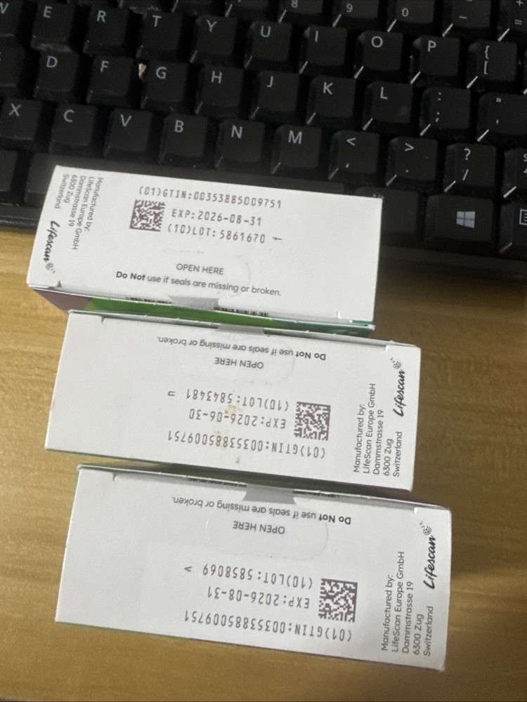 ONE Touch Verio Test Strips *** 100 x 3 boxes= 300 Test Strips Total Mint Super