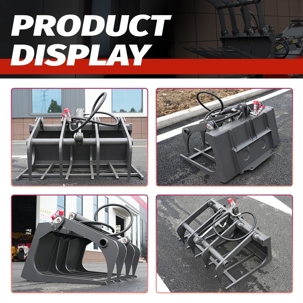 HY480CFREE SHIP/unloading Mini Skid Steer Loader 23HP+STRAIGHT DIGGER+Grapple