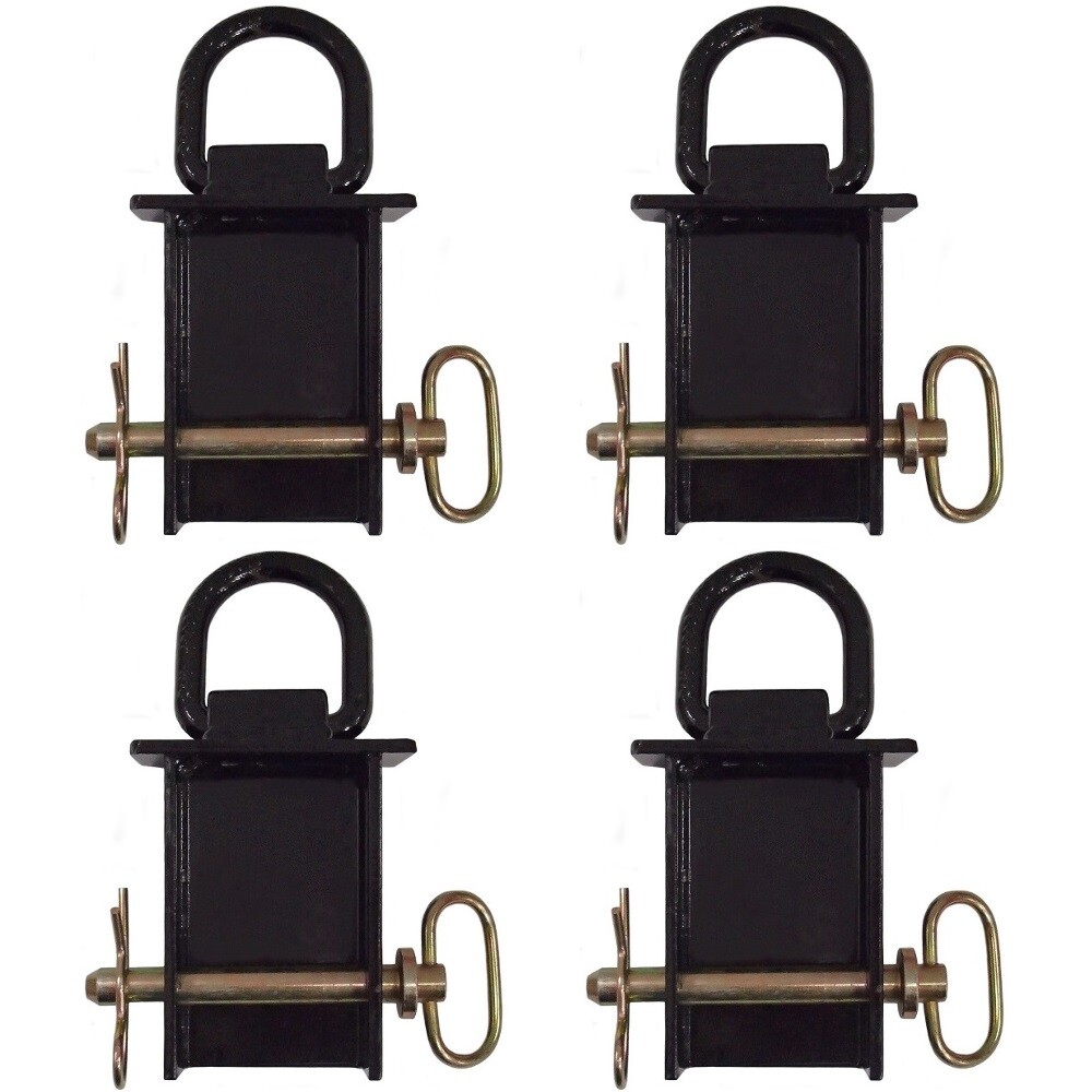 Set of Four Stake Pocket D-Rings PK-SPTD Secures Cargo by Adding Tie-Down Points