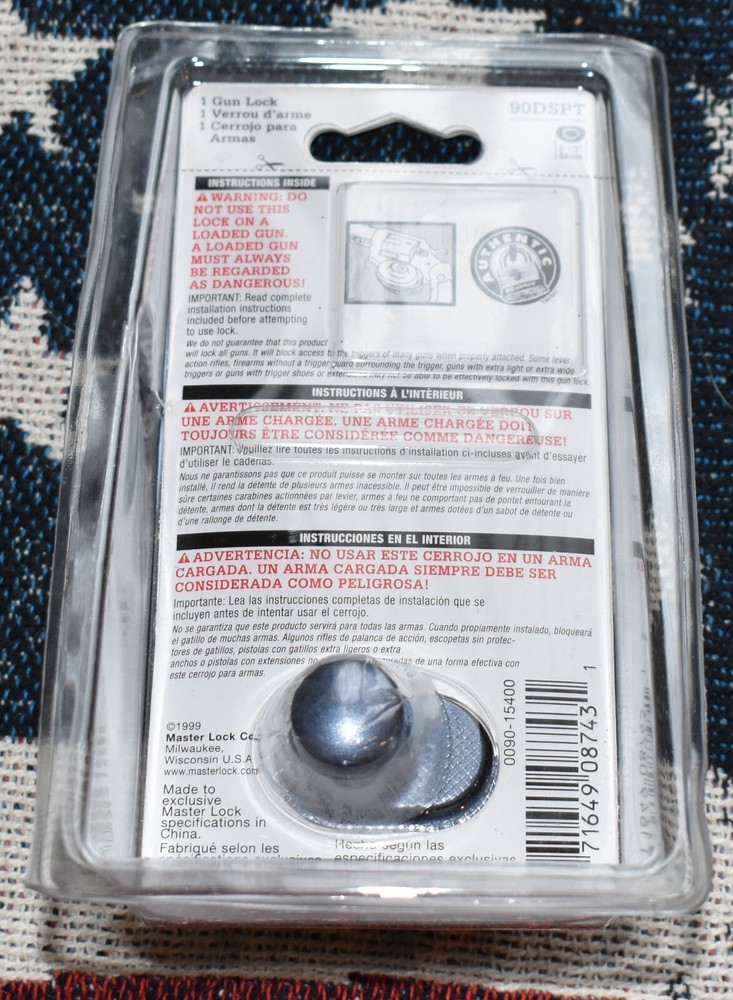 MASTER LOCK GUN LOCK new in package 90DSPT
