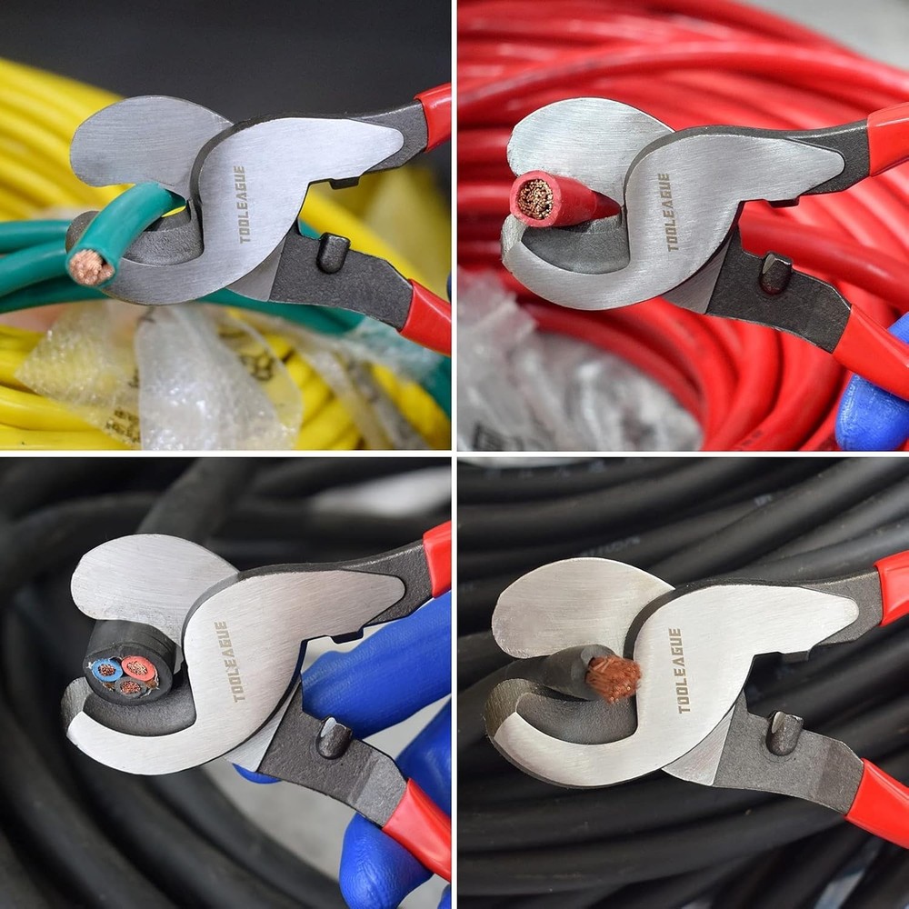 Ergonomic 10-Inch High Leverage Cable Cutter for Easy Aluminum & Copper Cutting