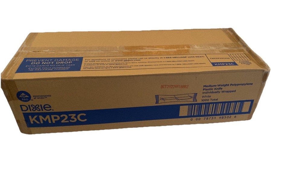 1000 Ct Dixie Disposable Cutlery  White KMP23C