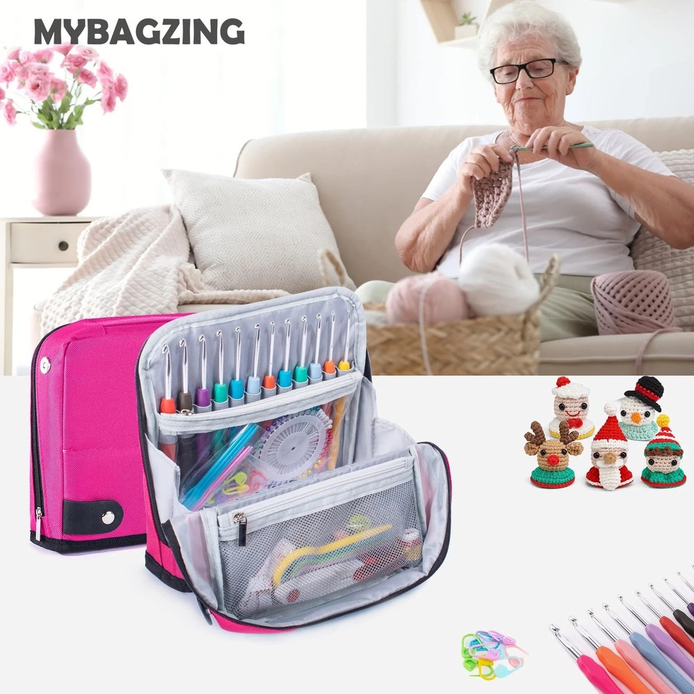 Crochet Hook Case Empty - Crochet Hook Organizer Stand Up Unique Design -Corc