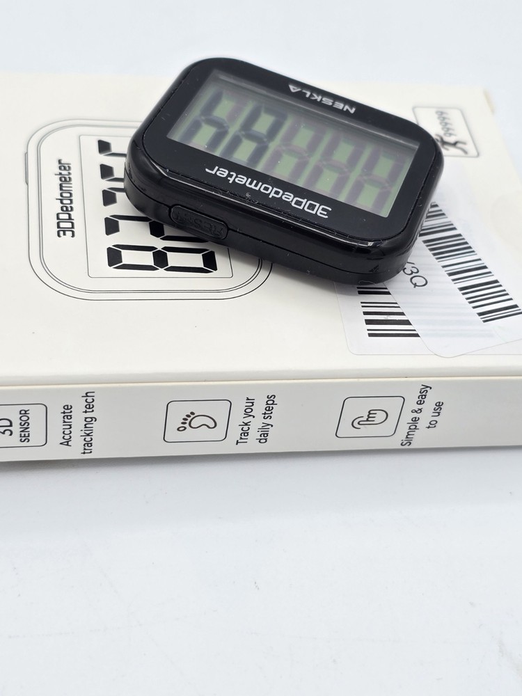 NESKLA Pedometer for Walking - Simple Step Counter for Walking - New Battery