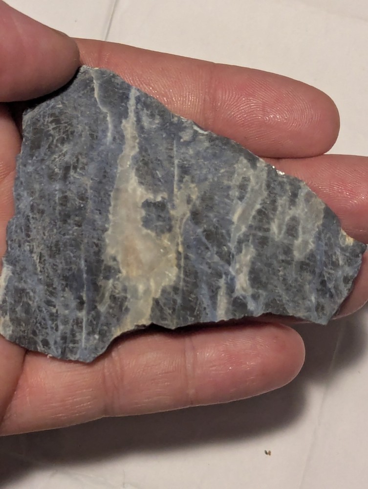 Natural Blue Sodalite Crystal Slab