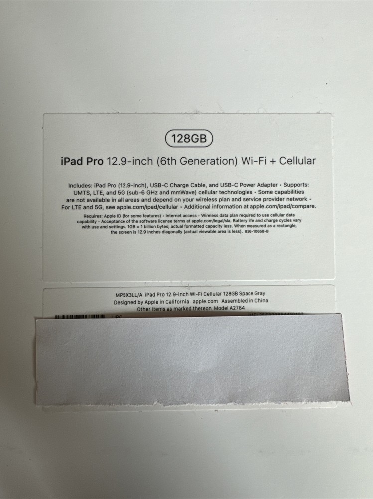 Apple iPad Box Only Empty Pro Air 4th 6th 9th 10th Generation