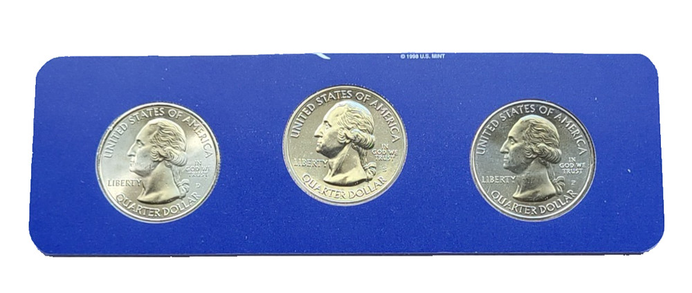 Texas 3 pc Uncirculated Quarter Set
