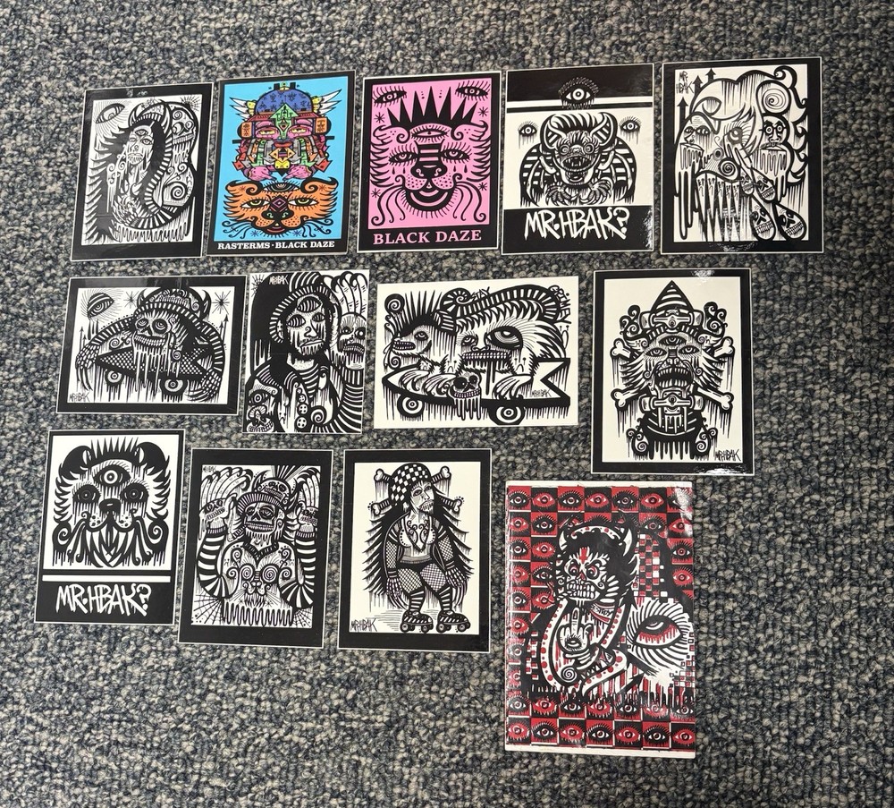 MR HBAK/ BLACK DAZE STICKERS