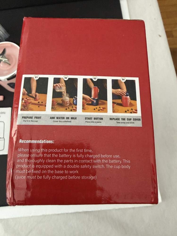 Small Portable Juicer Blender Pink