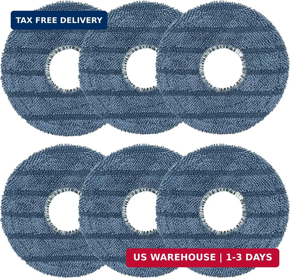 6-Pack C20 Mop Pads Compatible with Eufy Robot Vacuum Omni C20 - Washable Microf