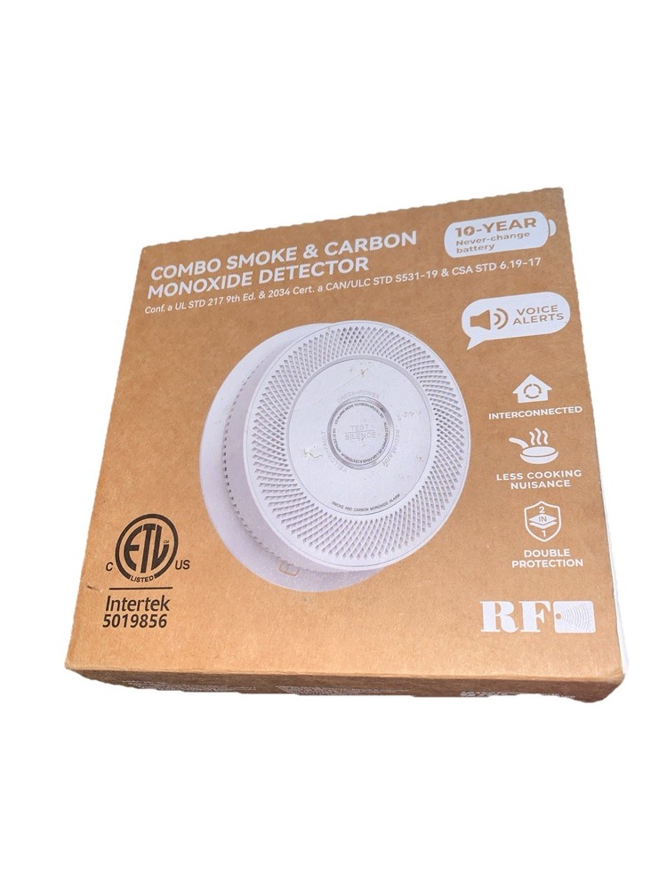 2Pack Siterwell combo smoke carbon monoxide detector