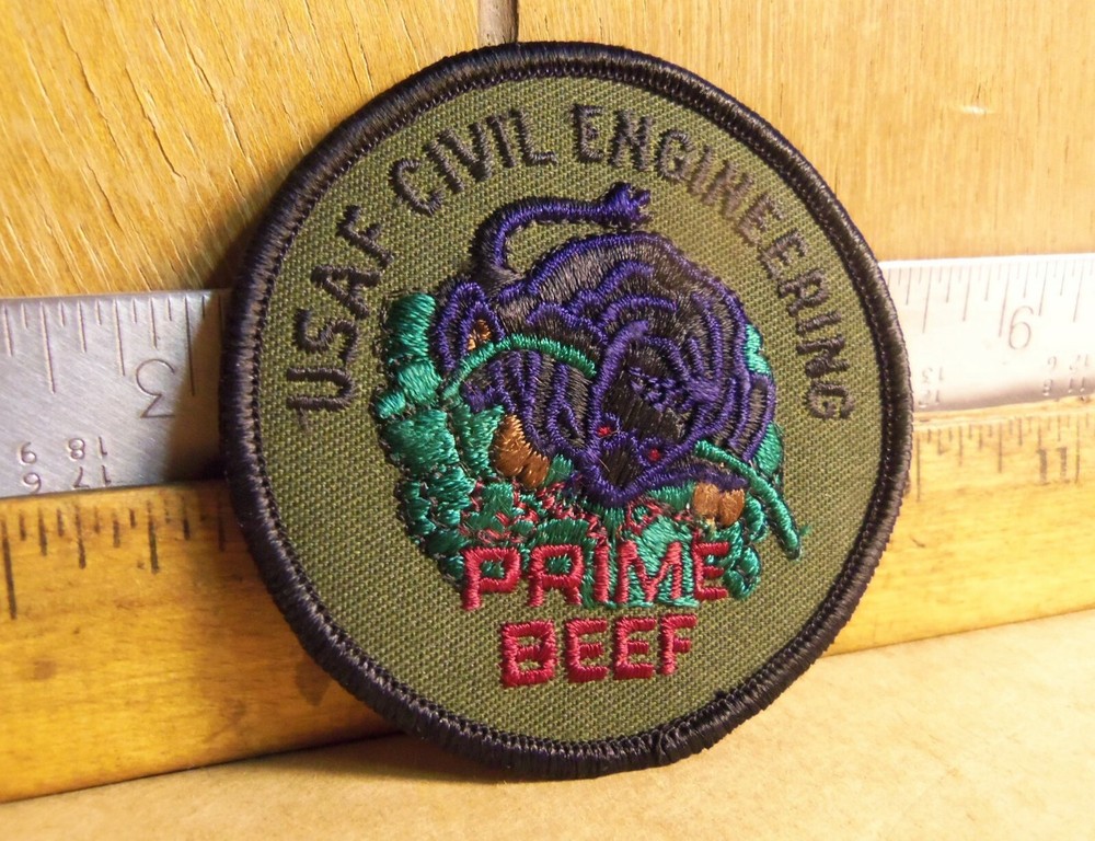 US Air Force – Civil Engineering – Prime Beef – Embroidered Patch