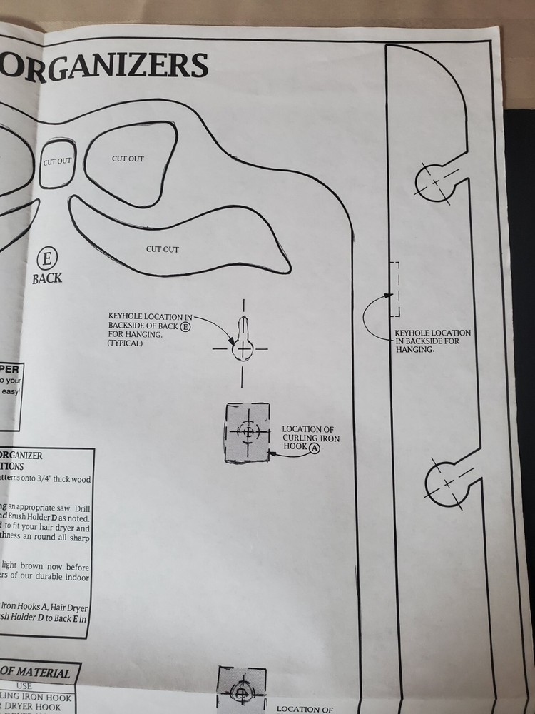 Vintage Woodworking Pattern