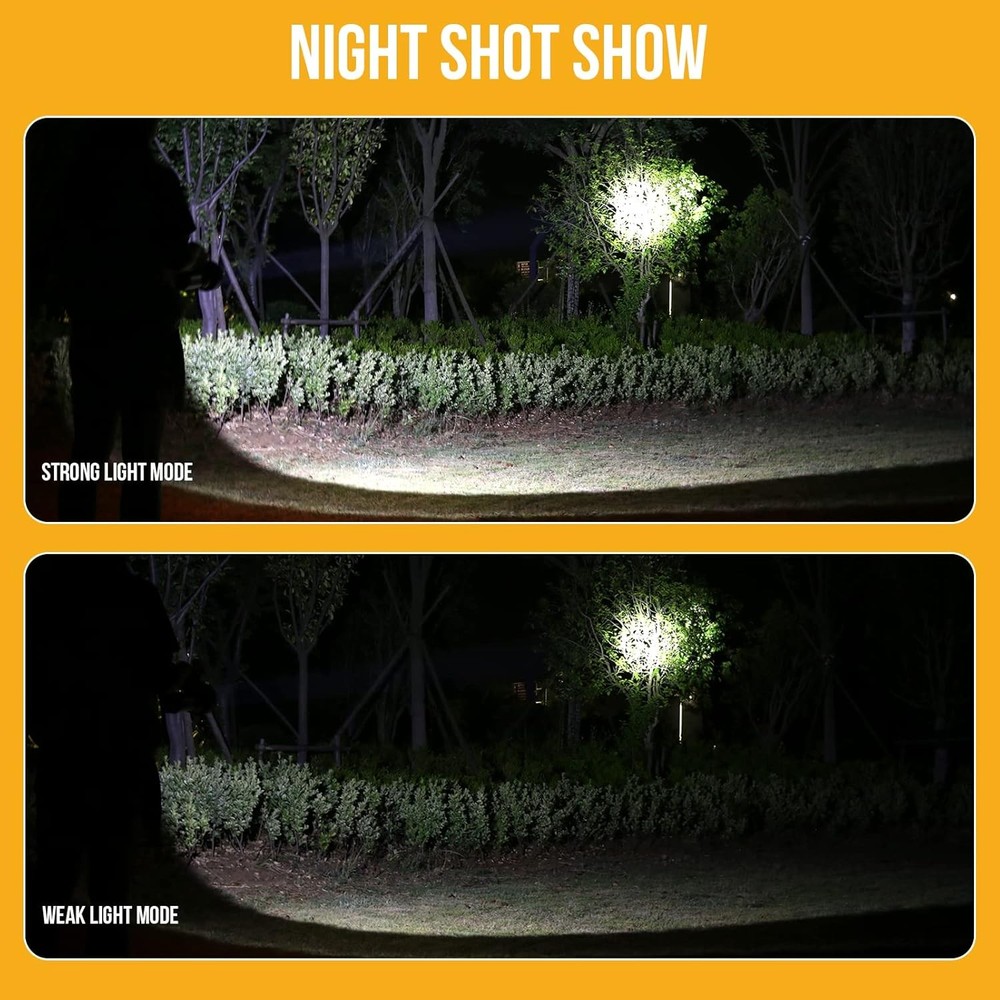 Rechargeable Searchlight Handheld LED Tactical Flashlight with Handle Spotlig...
