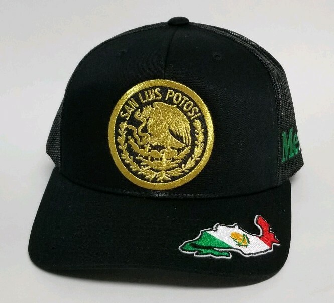 SAN LUISPOTOSI MEXICO HAT MESH TRUCKER BLACK SNAP BACK NEW